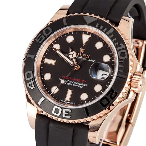 rolex oyster yacht master rose gold|Rolex yachtmaster gold price.